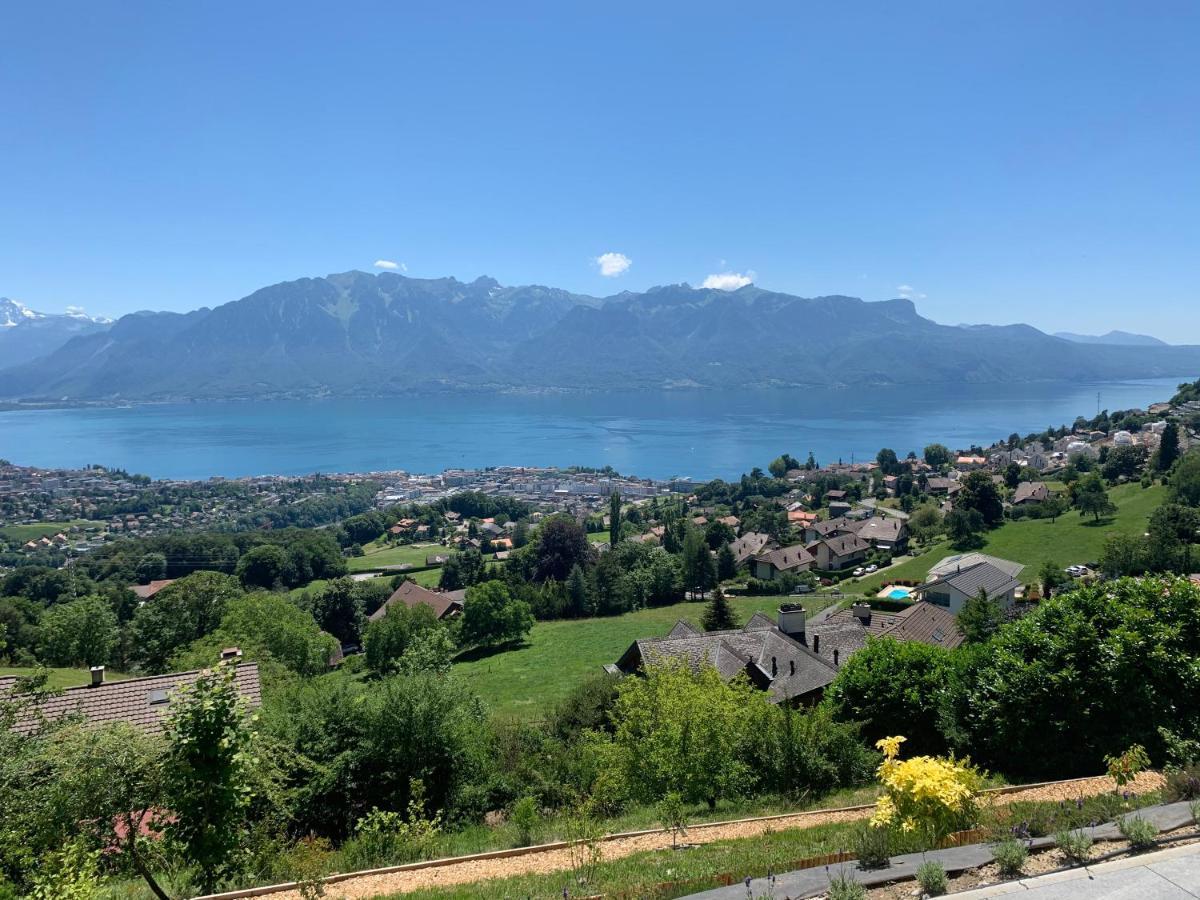 Appartement 180 degrés de rêve à Jongny Esterno foto