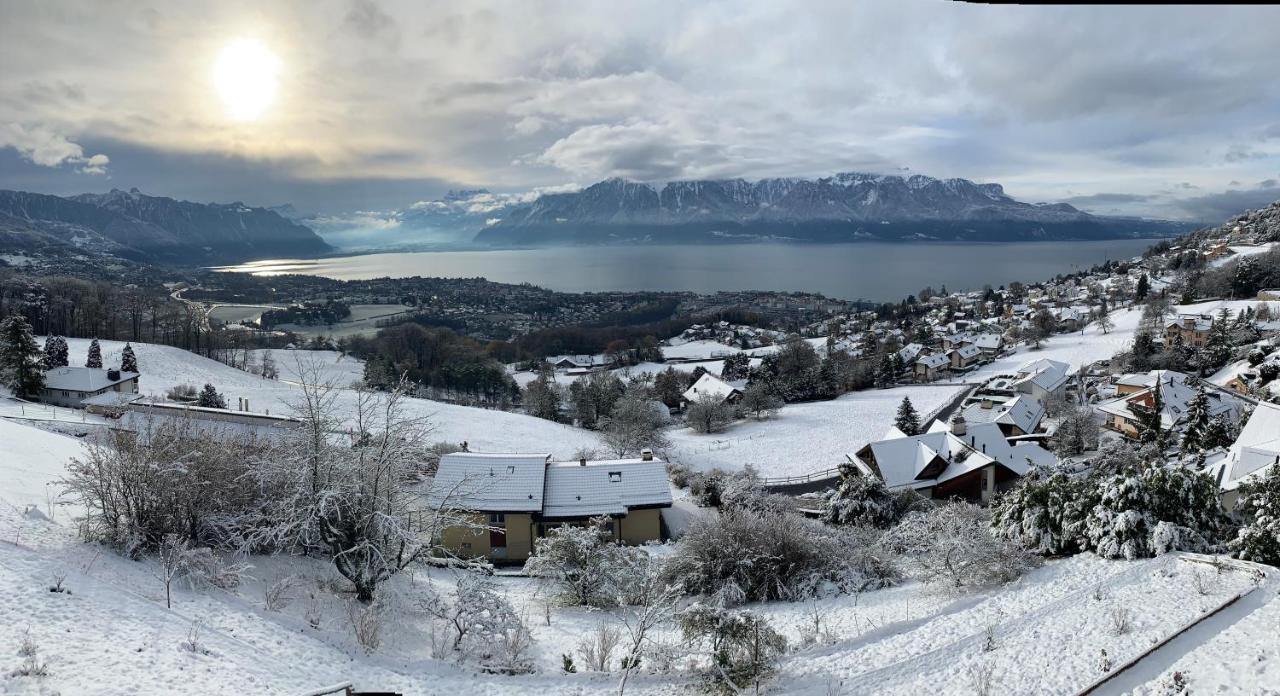 Appartement 180 degrés de rêve à Jongny Esterno foto